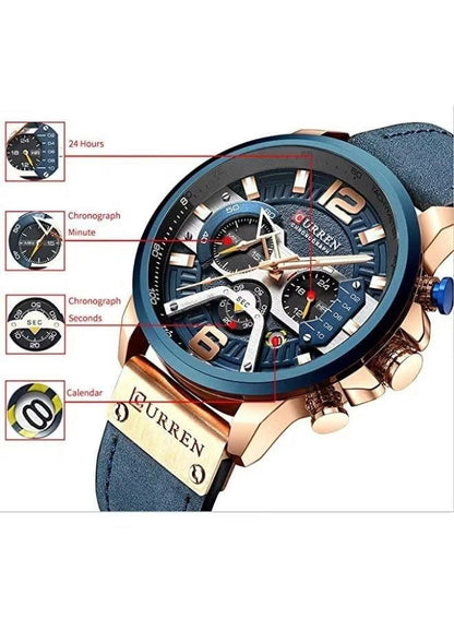 (Luxury Leather Band Watch For Men)