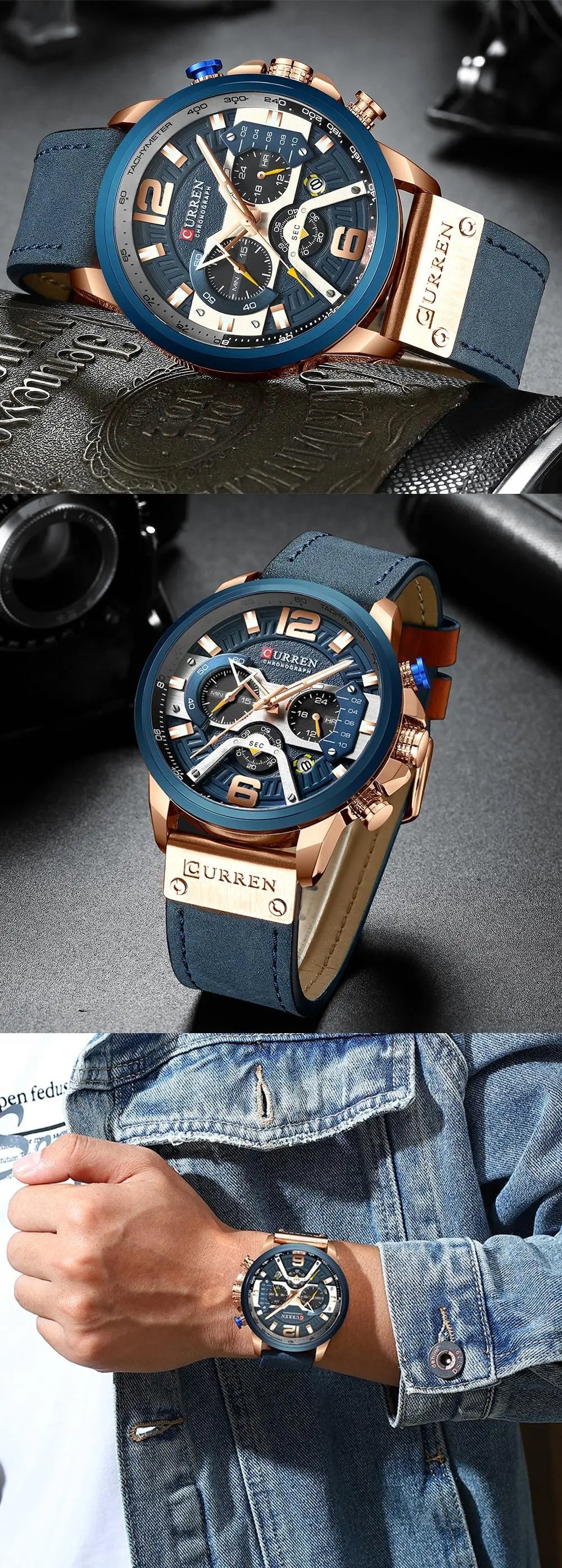(Luxury Leather Band Watch For Men)