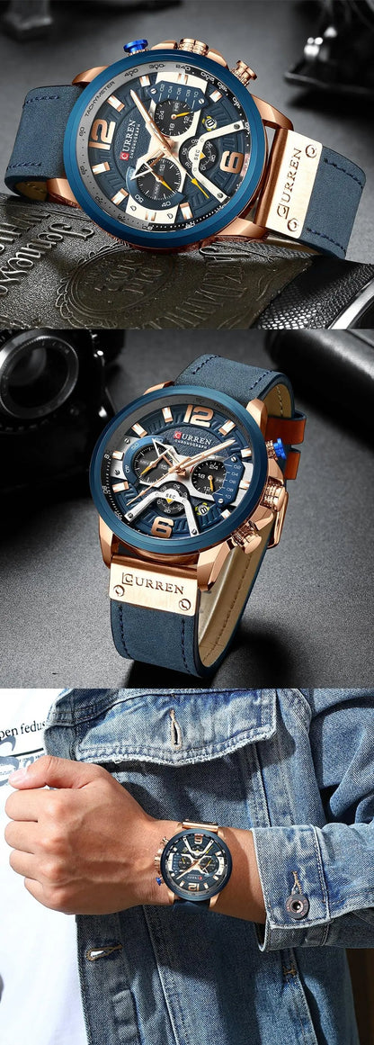 (Luxury Leather Band Watch For Men)