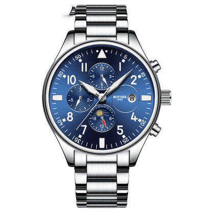 Automatic Mechanical Watch Steel Belt