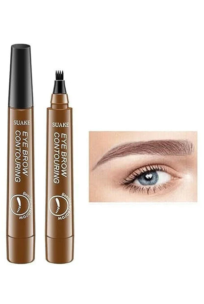 Waterproof 4-Prong Eyebrow Contour Pen – Microblading Precision